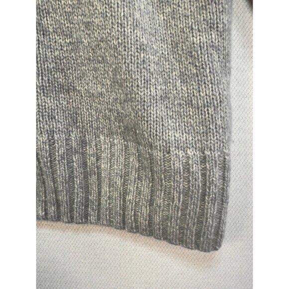 Mens Wool-Blend Preppy Academia Button-Up Sweater Size L Gray Classic - Picture 6 of 15